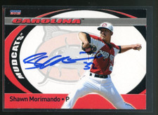 2013 Carolina Mudcats SHAWN MORIMANDO Signed Card autograph auto INDIANS