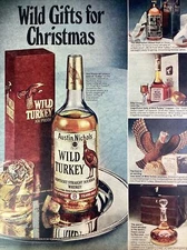 Wild Turkey Whiskey Print Ad 1979 Atlanta AJC Austin Nichols Christmas