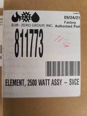 WOLF PART# 811773 2500 WATT ELEMENT CTE ELECTRIC COOKTOP BURNER SUBZERO NEW!