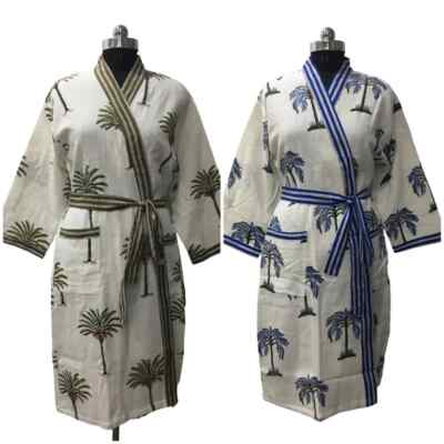 100 cotton waffle dressing gown 7 Pcs Unisex Waffle Bathrobe Hotel Quality 100% Cotton Nightwear Dressing  Gown