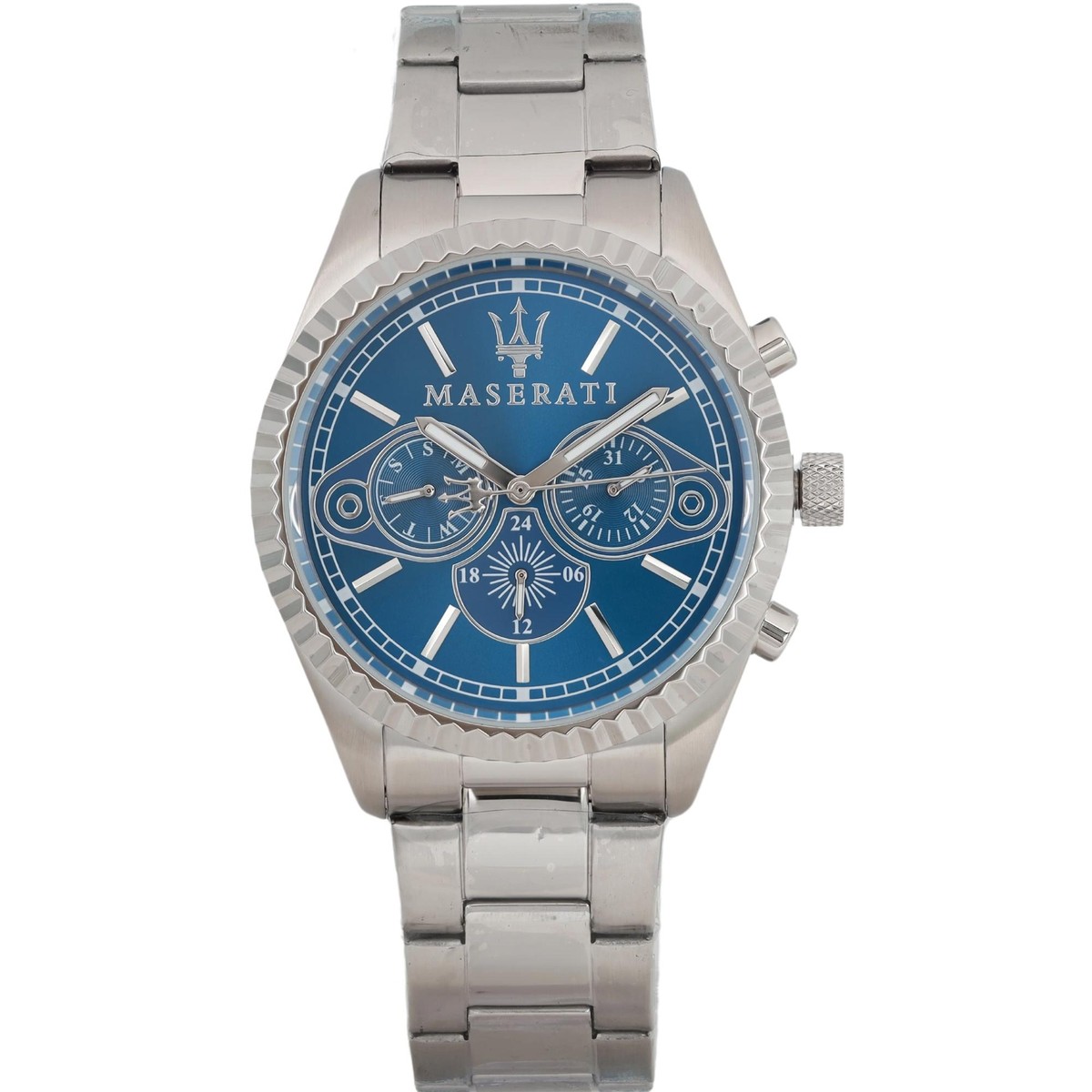 Maserati Competizione 43mm Stainless Steel Blue Dial Mens Watch