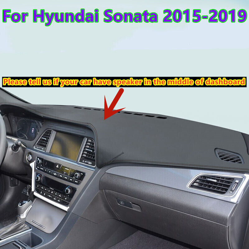 Car Leather Dashboard Dash Cover Protector Mat Pad For Hyundai Sonata 2015-2019
