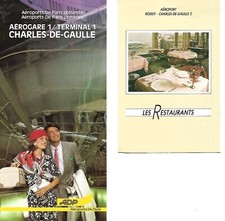 Brochure - Charles-De-Gaulle Airport - Terminal 1 Guide c1988 + 1 Item (B735) N