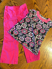Girls jumping Beans  Top and Pink Jeans  5 EUC
