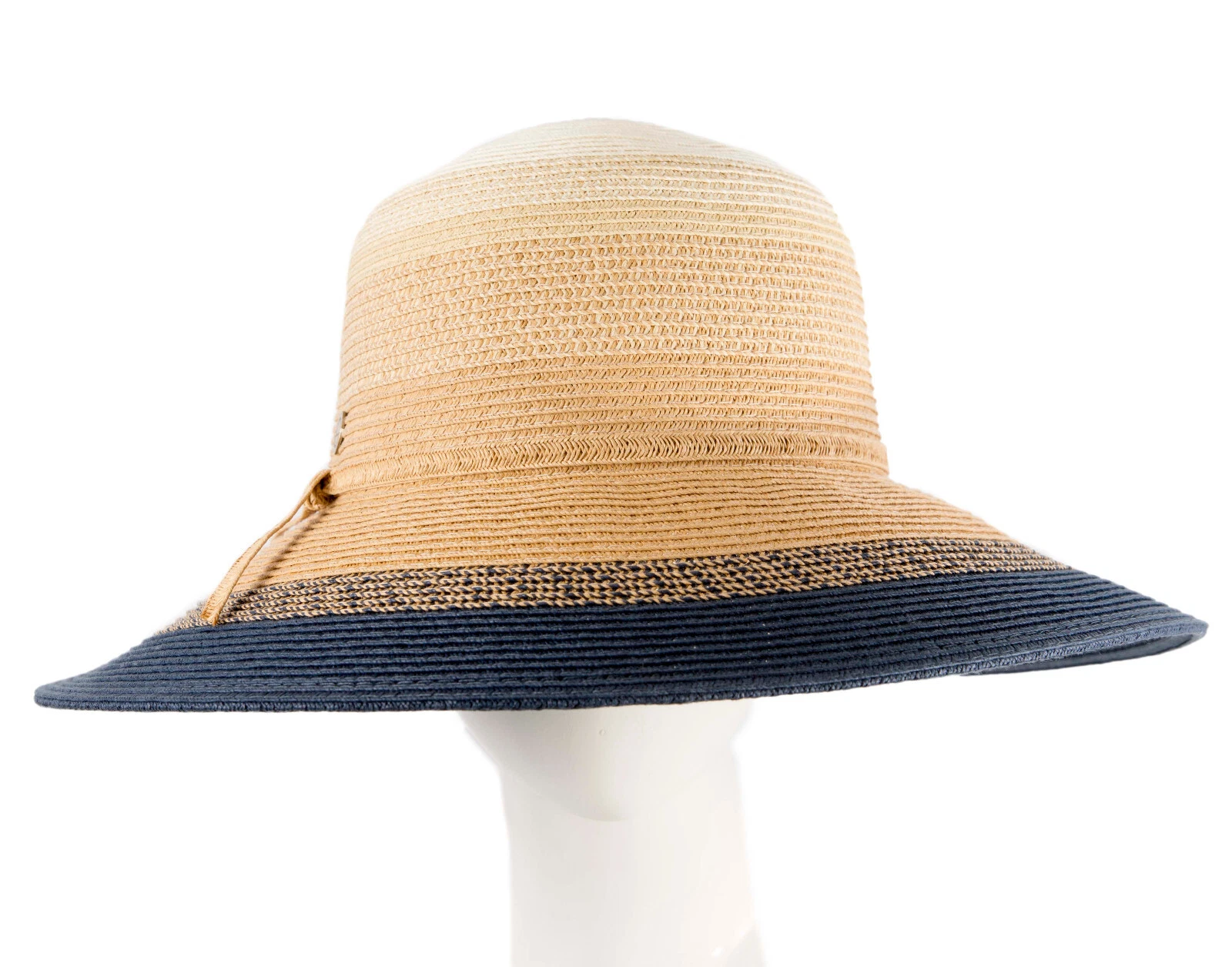 Multitone Navy Ladies Summer Beach Wide Brim Sun Hats 100% Australian Seller