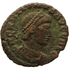 367 - 383 A.D. Roman Empire Gratian Bronze AE3 Coin Arles Mint (MO1575-)