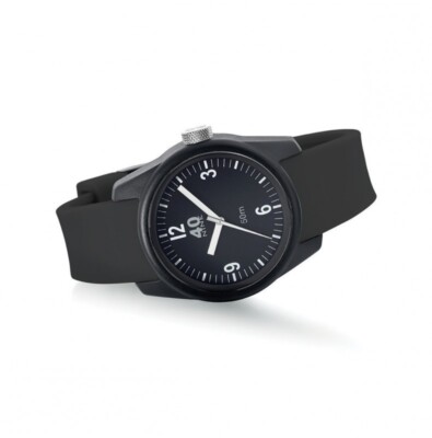40NINE BASIC 35MM  Quarz Polymer Silikon Schwarz Weib Unisex Uhr