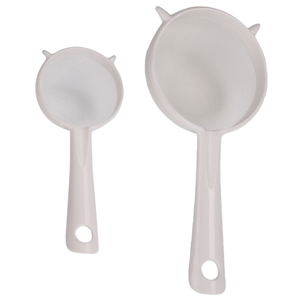 2-Pack Fine Mesh Strainer for Soybean Milk, Juice, and Kitchen Use – Durable Mesh Sieve for Efficient Filtering-image