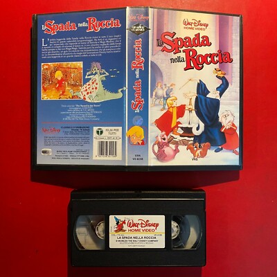 VHS Walt Disney DAS SCHWERT IM FELSEN (DEU 1986) VS 4158 Grand Classic TOP
