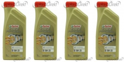 Castrol Edge Professional Fluid Titanium V 0W-20 Motoröl 4x 1l = 4 Liter