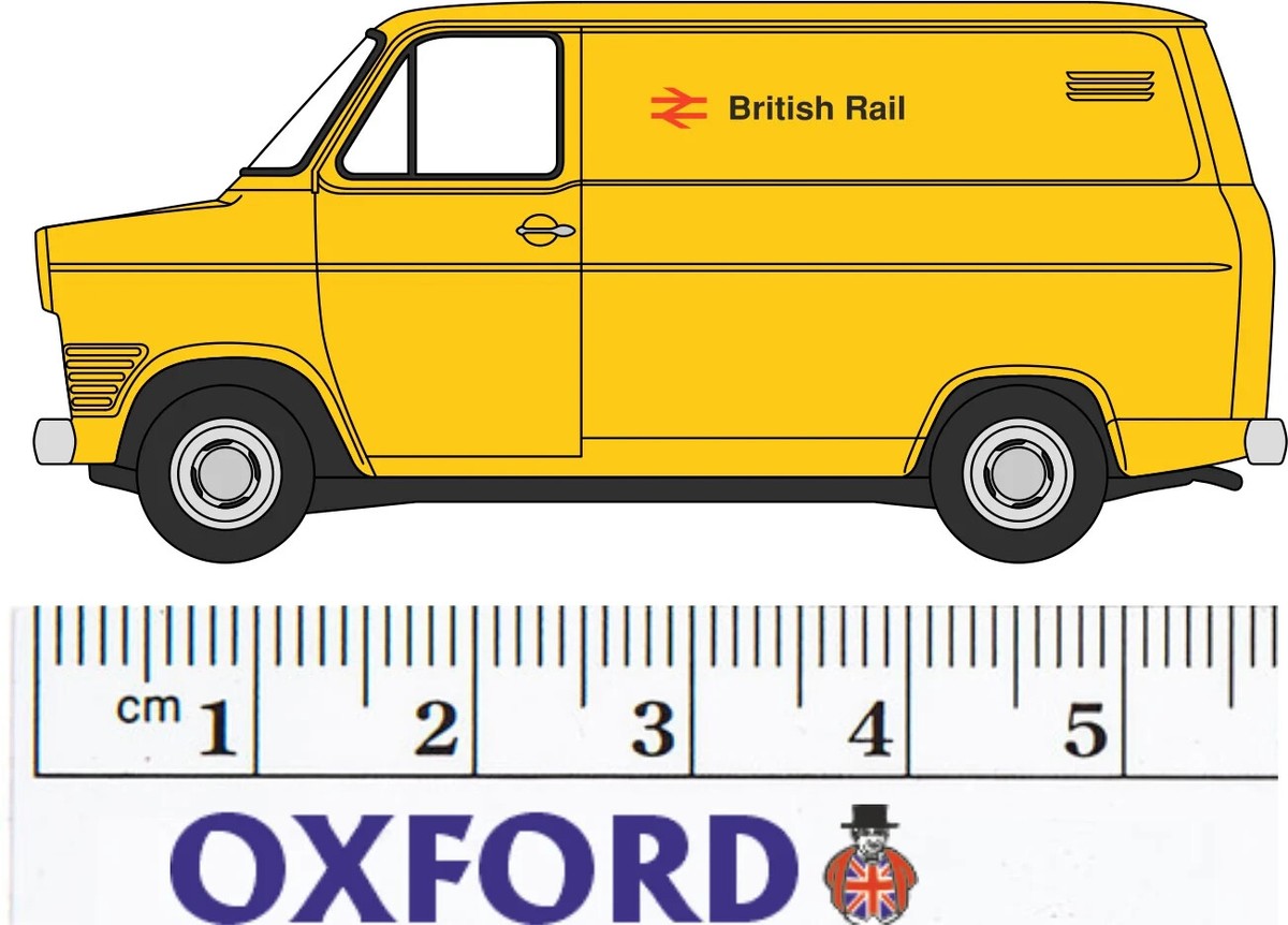 Oxford Diecast 76TK002 Bedford TK Box 1 Van In Yellow - Foto 5