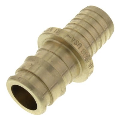 Uponor Wirsbo Q4585050 1/2'' ProPEX X 1/2'' PB Pipe Coupling Fitting LF4585050