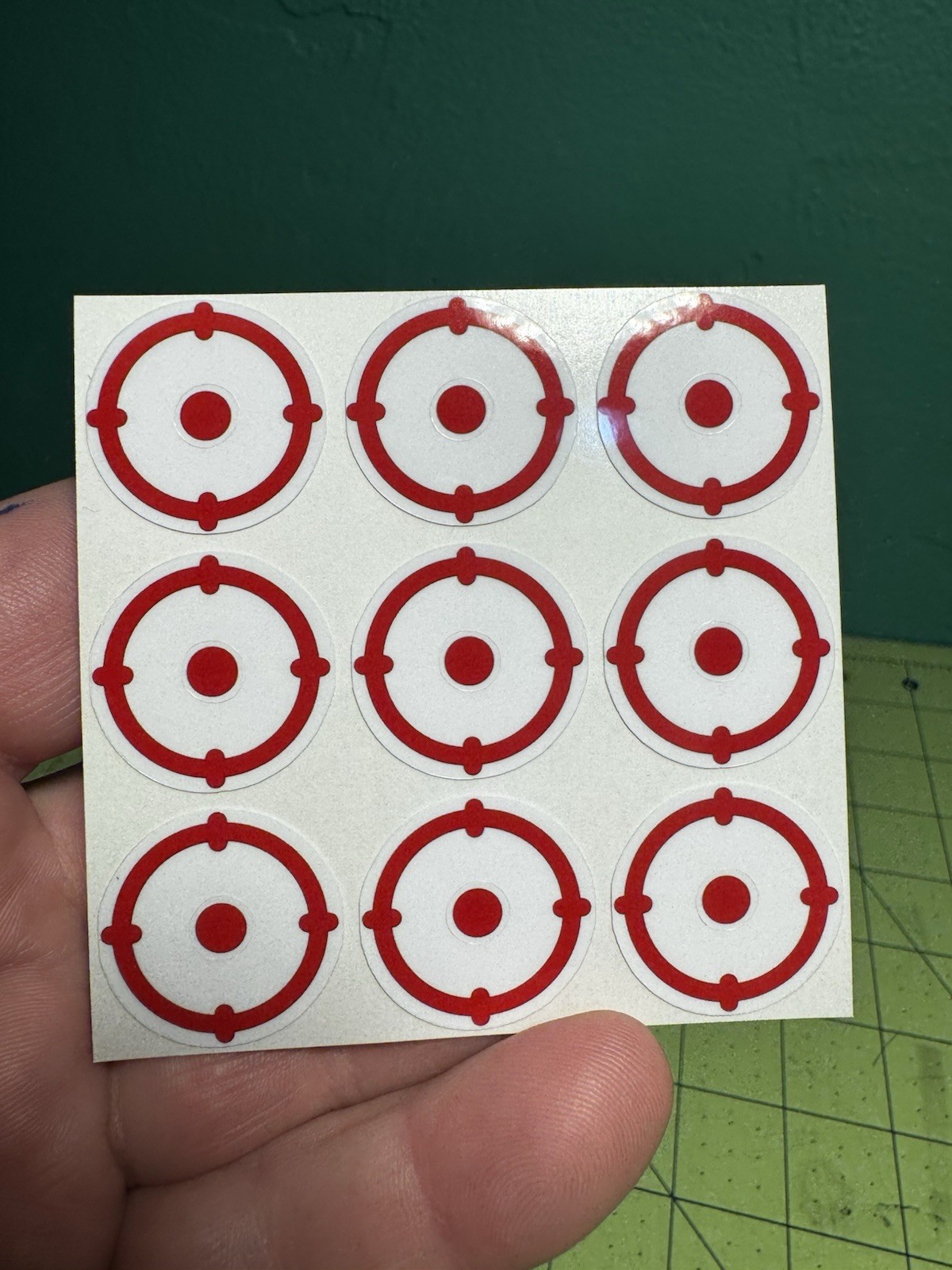 Crosshair Style Round Target for Bally, Gottlieb, Williams, Etc Pinball Machines