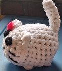 hand crocheted loaf cat with kitten 5 in. by 8 in. — photo 5