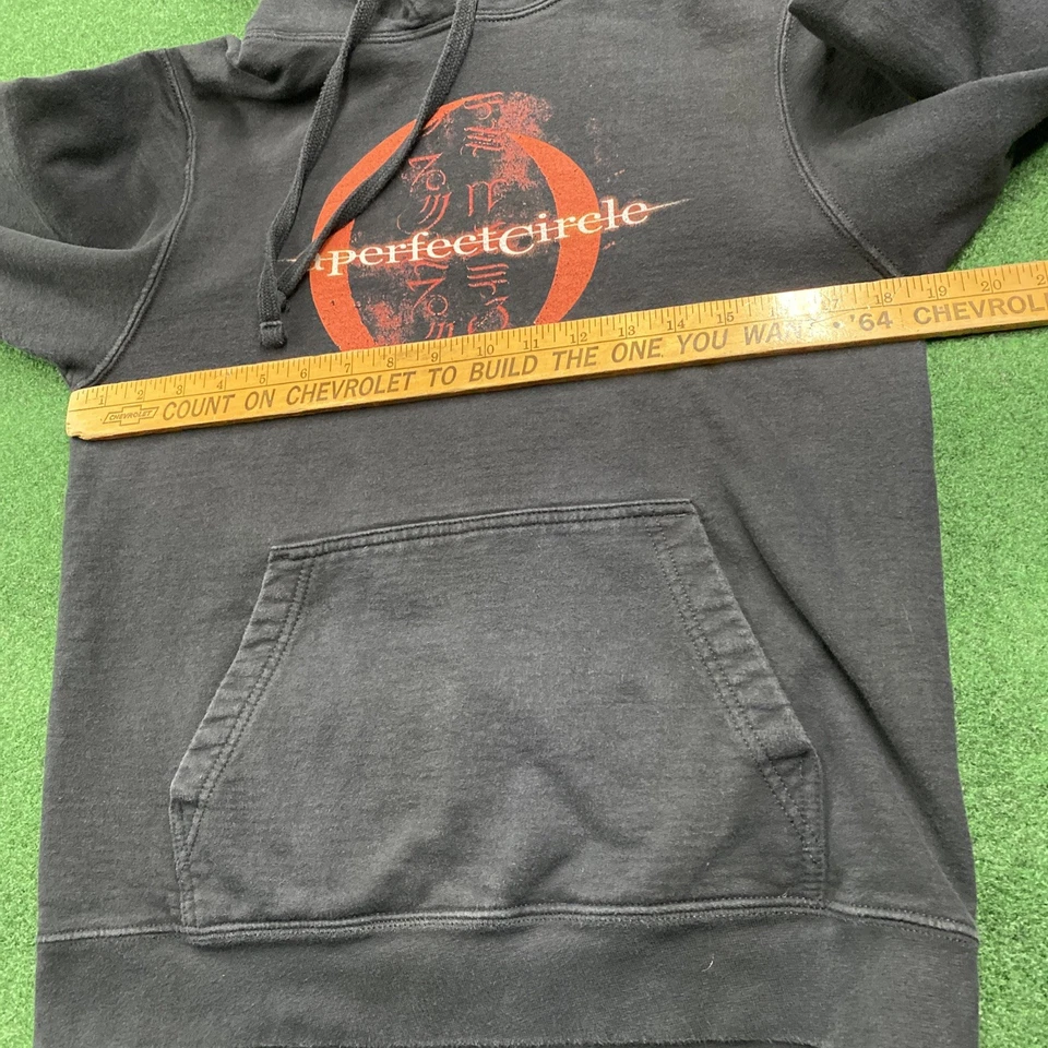 复古 A Perfect Circle 连帽衫男式 XS 黑色 Y2K 乐队金属音乐摇滚毛衣 — 第 4/4 张图片