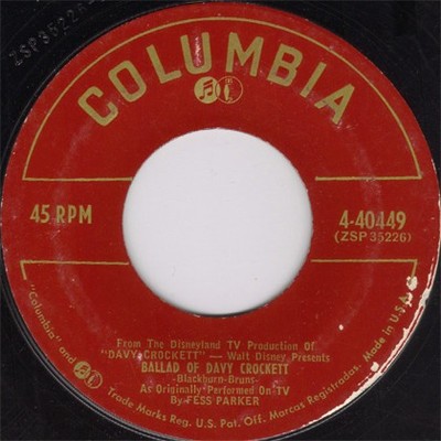 Fess Parker - Ballad Of Davy Crockett, 7'', (Vinyl)