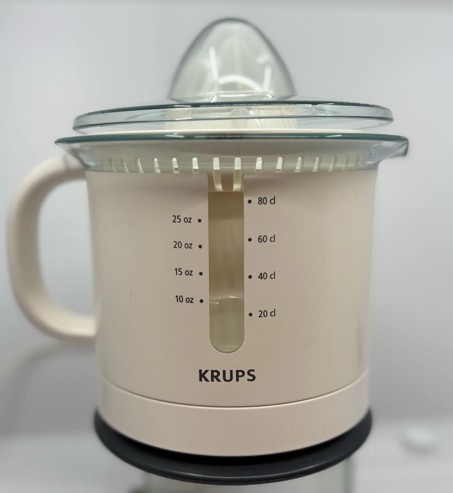 Krups FS1 Electric Citrus Juicer 30 oz Capacity Auto Pressure Trigger Non-Drip