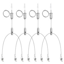 4 Set Aquarium Light Suspension Cables Kit - Adjustable Steel Hanging Chains ...