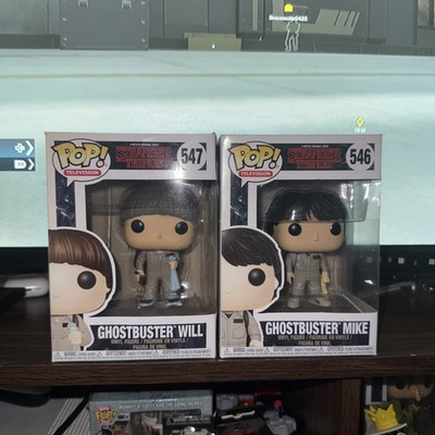 Funko POP! Stranger Things: set of Ghostbuster Mike  546, Ghostbuster Will 547