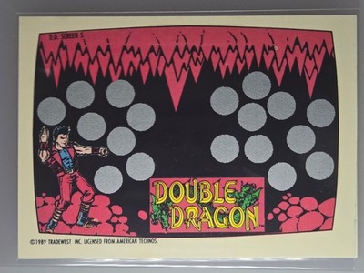 Double Dragon Topps No.453 1989 RAW N/A Vintage Trading Card Nintendo