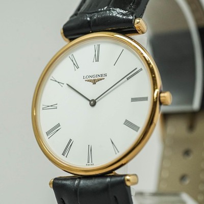 **NEAR MINT** LONGINES La Grande Classique L4.635.2 Quartz Roman Gold 33mm Men's