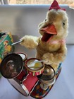 Old 1950s Battery Operated Daisy the Jolly Drumming Duck In Box Cragston Japan  — photo 3