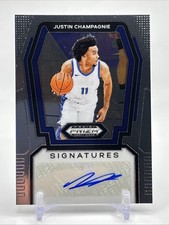2024-25 Panini Prizm Draft Picks - Signatures Justin Champagnie #S-JCM (AU, RC)