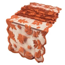 Pack Fall Table Runners with Maple Leaves, 13x7Inch Thanksgiving Table Runner 2