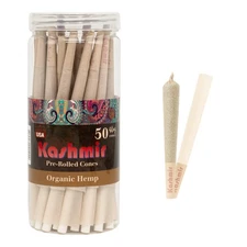 Kashmir Cones Rolling Paper King Papers-Organic with Tips Pre-Rolled Pre rolled