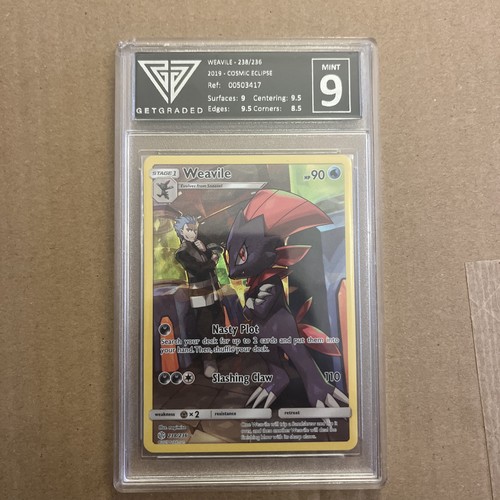 Weavile graded PSA 9 for sale on eBay