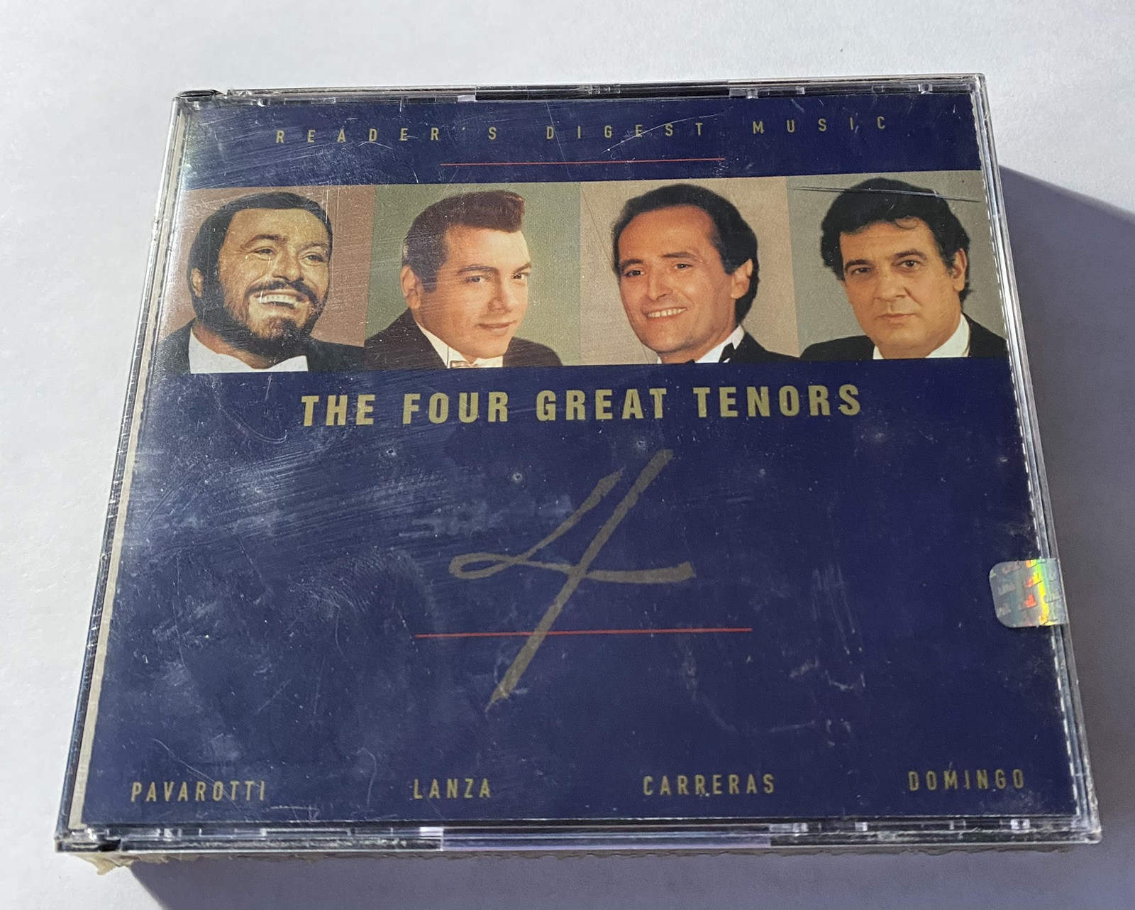 The Four Great Tenors 4 CD Set Reader's Digest Pavarotti Lanza
