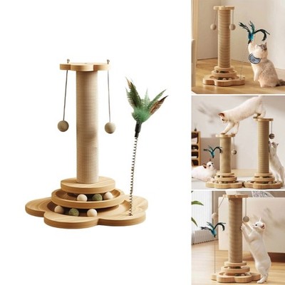 Cats Scratcher Fun Toy Cats Scratching Post Scratcher Pet Toy for Indoor