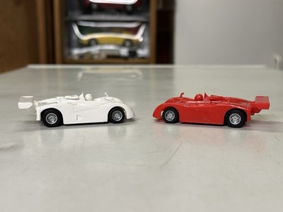 NICE 2 car lot TYCO HP-7 slot cars JAPANESE OPEN-COCKPIT RACER Running Chassis