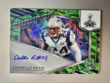 2024 Panini Spectra Champion Signatures Darrelle Revis #CS-DRS Green Scope /35