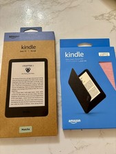 BUNDLE Amazon 6" Kindle 11th Gen 16GB 2024 Matcha + Rose Kindle Case NO ADS