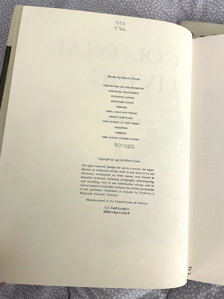 Lot of 2 Colonial Living Frontier Living Edwin Tunis Illustrated Large Reference - Image 4 of 4