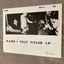Karp Press Photo 8x10”. K Records.