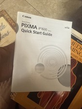 Canon Pixma iP 1600 Quick Start Guide Photo Printer Instruction Manual Used