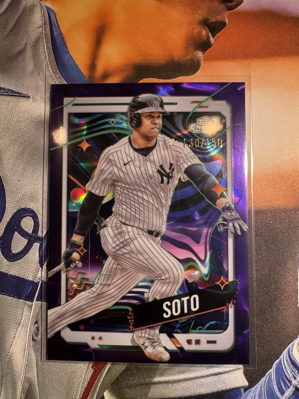 2024 Topps Cosmic Chrome - Juan Soto #42 Purple Nebula Refractor /150