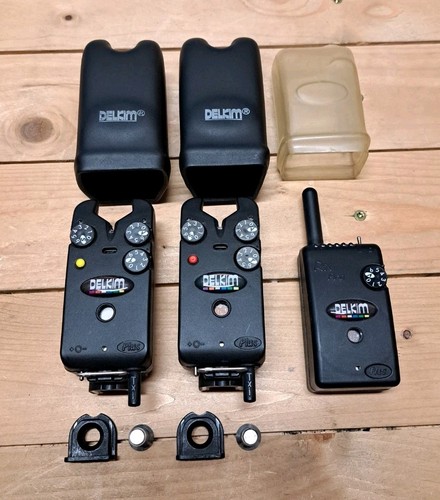 Delkim TXI Plus Indicatore di abboccata 2+1 set GIALLO e ROSSO + D-Lok's Carpa Pesca alla Carpa - Foto 1 di 5