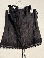 Fredricks of Hollywood Dream Halter Corset Black, Size 36M, Lace