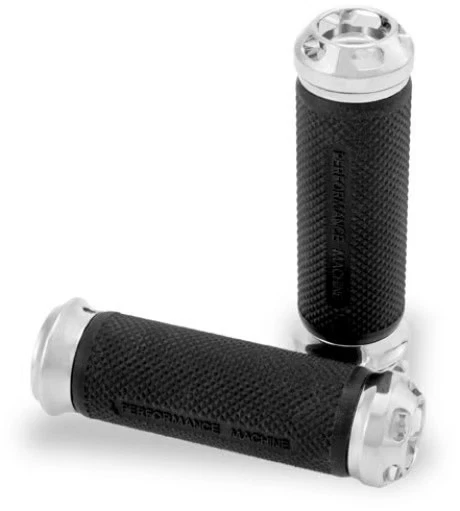Empuñaduras Performance Machine Elite Apex - Cromo Moto Street 0063-2043-CH Foto 2 de 4