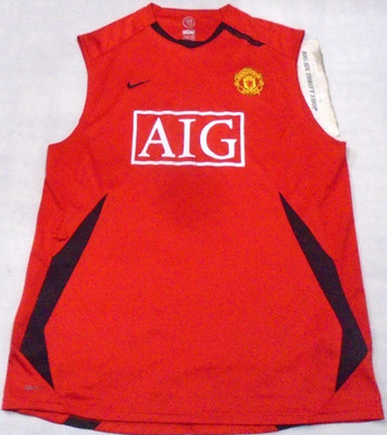 Nike Manchester United F.C.  Training Sleeves AIG  Jersey  Shirt Size XL Men's