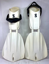 Scubapro Seawing Nova White Fins Scuba Diving / Snorkeling Open Heel Large Size