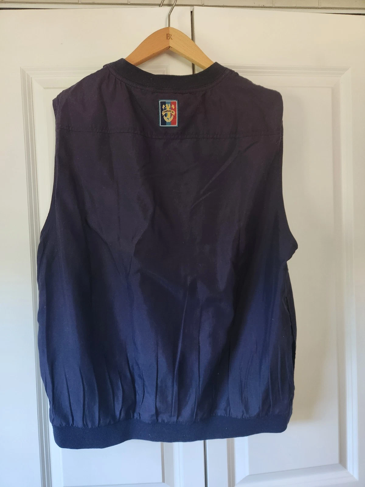 Sun Ice Vintage Navy Blue Sleeveless Pullover Vest L Made in Korea - product detail image 7