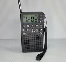 RunningByte AM/FM Handheld Portable Pocket 2 Band Radio LCD Screen Battery Loud