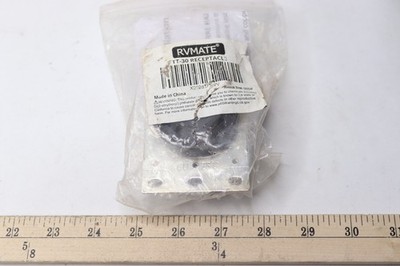 RVMate Flush MTG Receptacle Straight Blade Industrial Grade 30A 125V TT-30