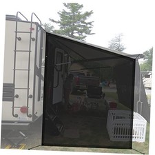 RV Awning Sun Shade Screen for Side 9' 6'' x 7' 6'' -Actual Measurement Black