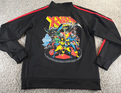 Marvel Mad Engine Uncanny X-Men Jacket Red Black Mens Medium Arthur Adams art