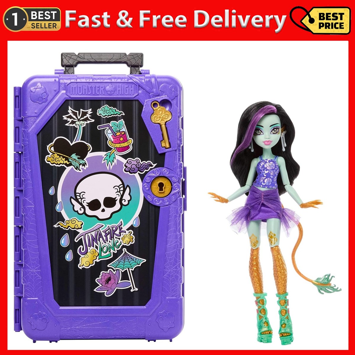 Monster High Skulltimate Secrets Jinafire Long Doll and